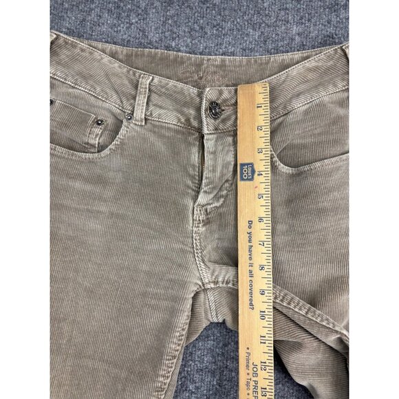 Vintage Silver Jeans Pants Women's 28/32 Beige Corduroy Bootcut Stretch Mid Rise - Picture 5 of 10